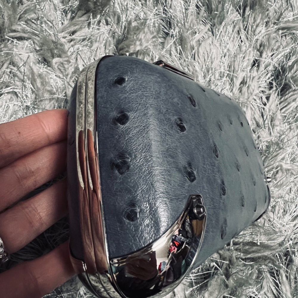 100% Ostrich Balenciaga Clutch Bag - Picture 7 of 8